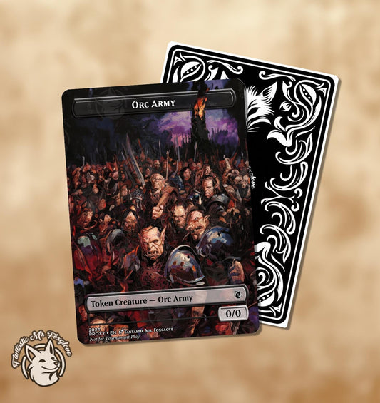 Orc Army Token | Custom Art Proxy Card — Perfect for Orcish Bowmasters!
