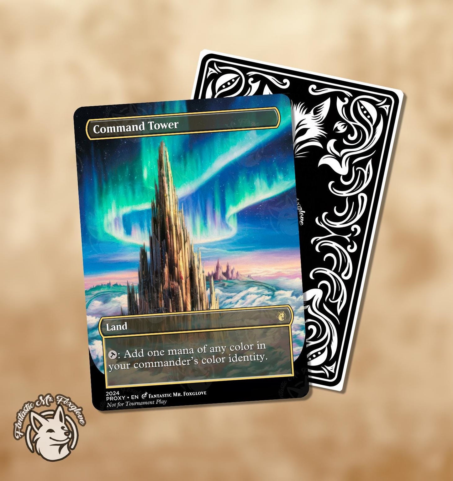 3 E.D.H. Essentials | Proxy Cards — Cmd Tower, Sol Ring & Arcane Signet