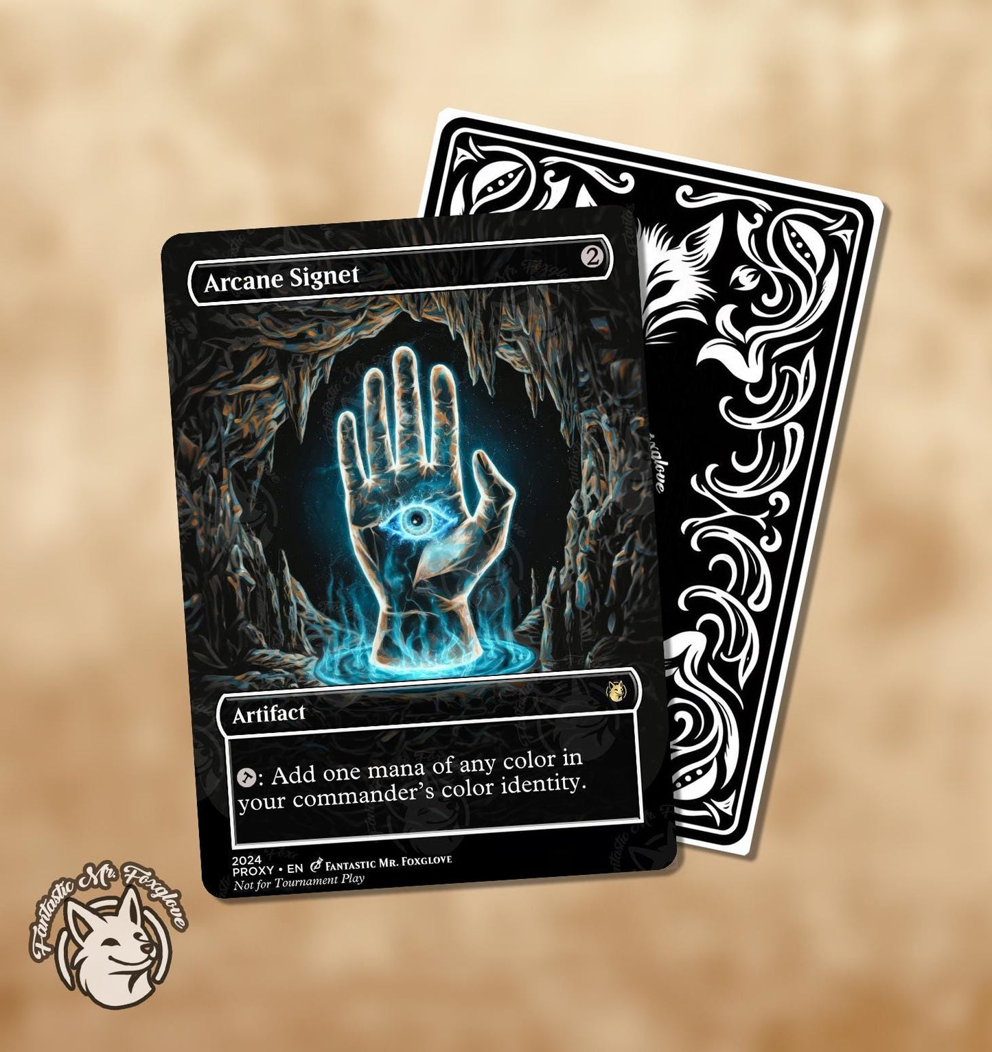 3 E.D.H. Essentials | Proxy Cards — Cmd Tower, Sol Ring & Arcane Signet
