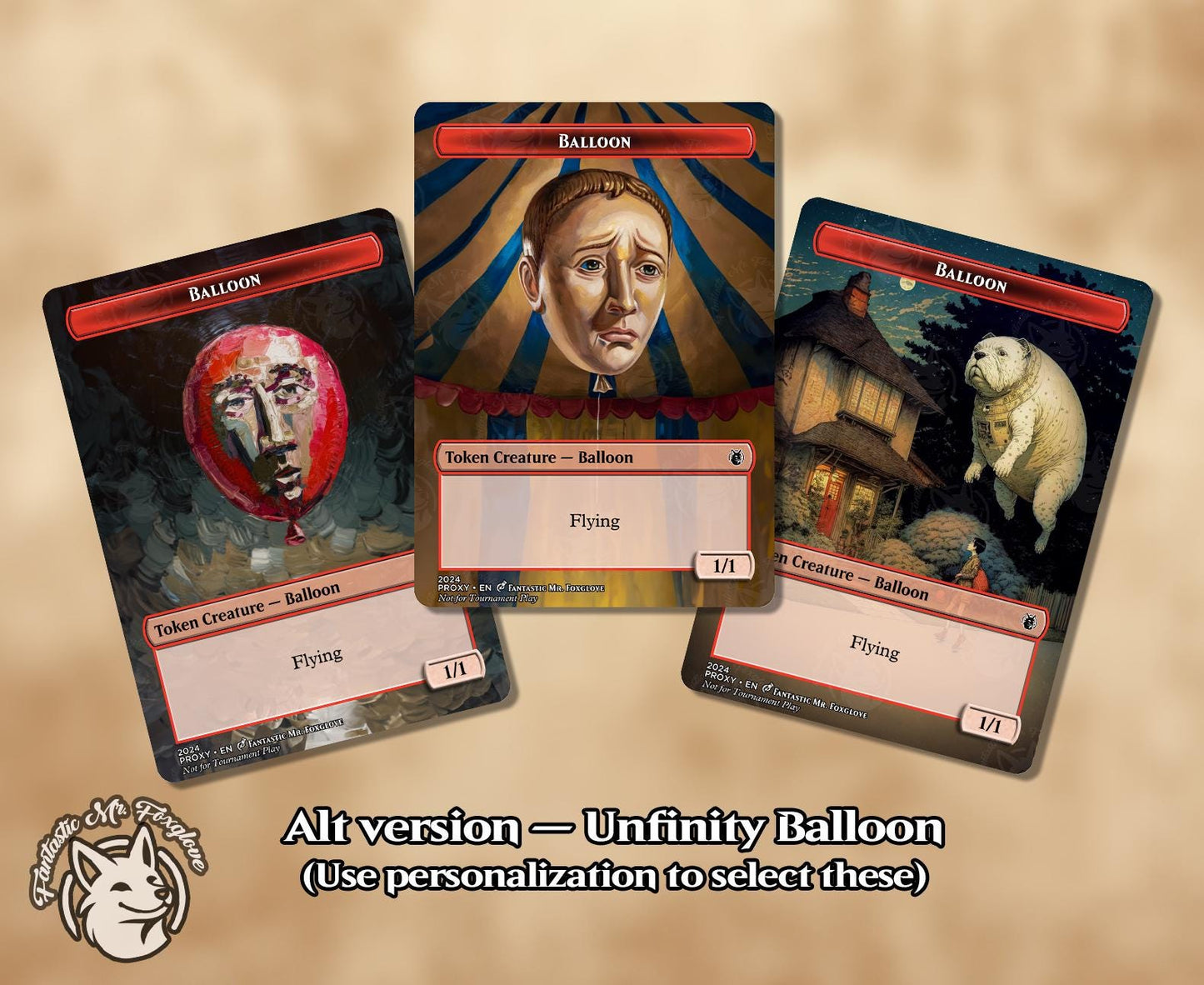 Balloon Copy Token | Proxy Cards — Perfect for the Jolly Balloon Man!