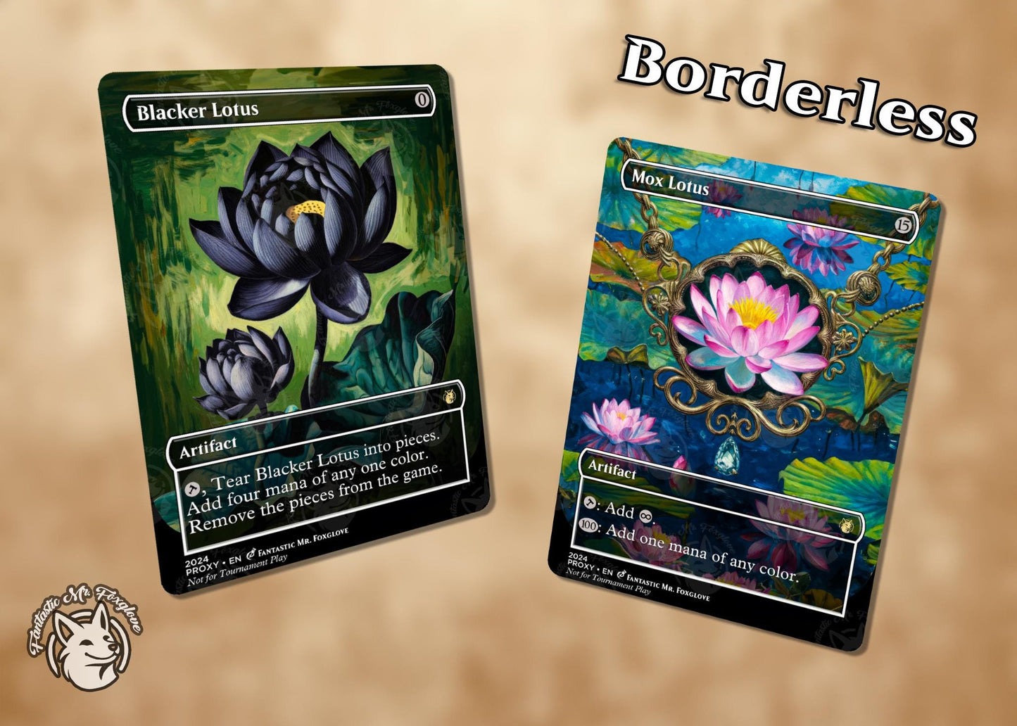 Lotus Pack | Proxy Cards for Cube, Vintage, & Legacy—Includes Black Lotus, Jeweled Lotus, Lotus Petal, Blacker Lotus, Gilded, Nyx, and more!