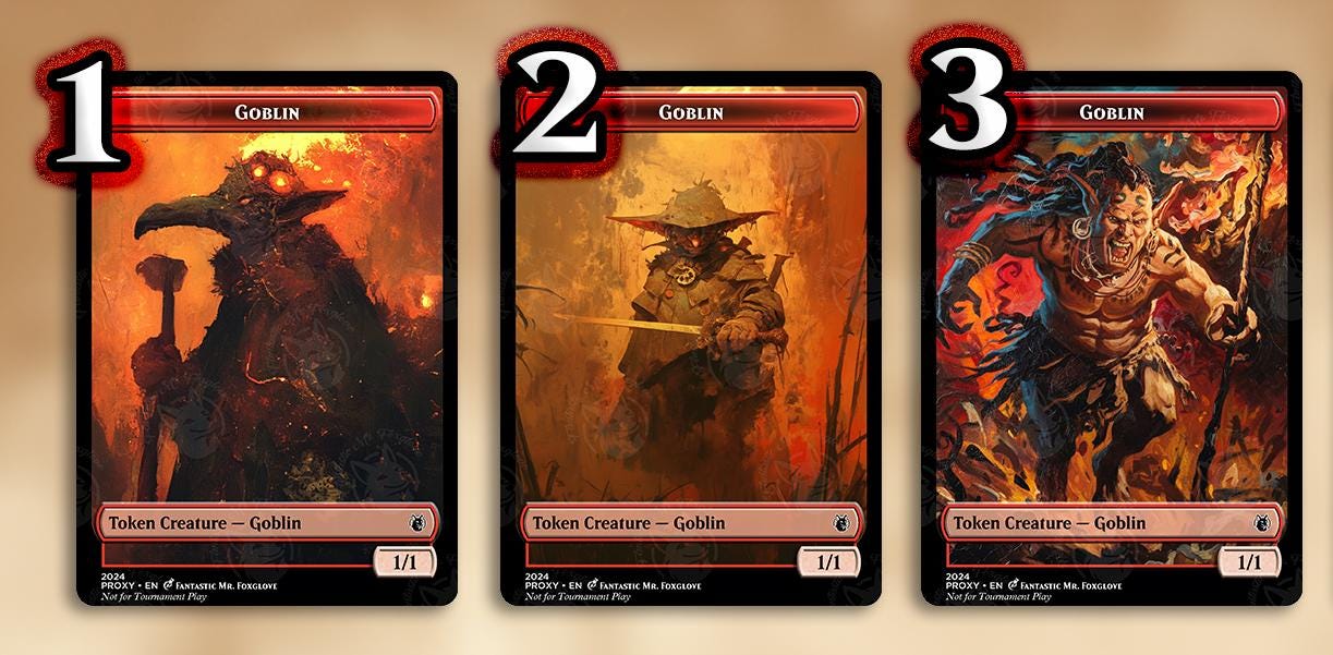Goblin Token | Proxy Cards — 15 Arts to Choose From!
