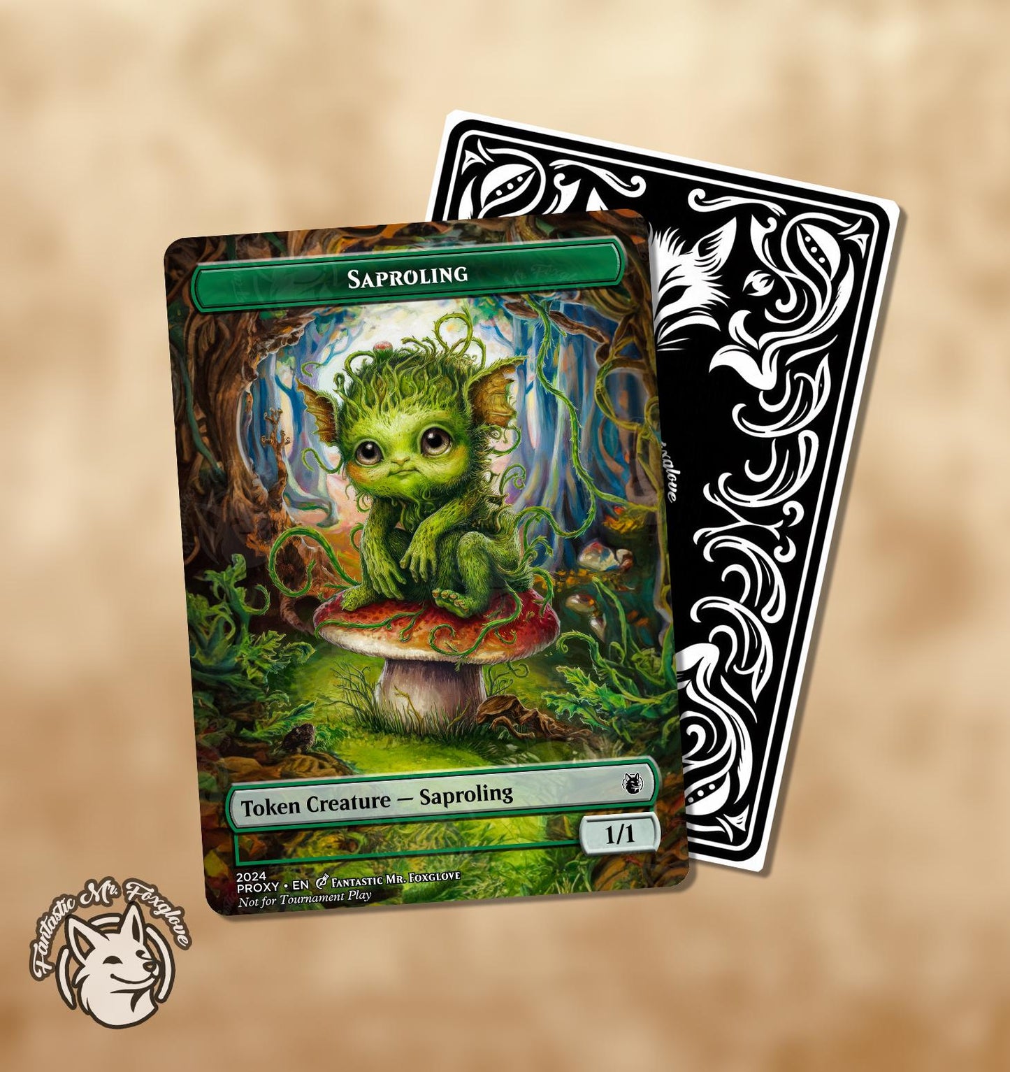 Saproling Token | Custom Art Proxy Card β Choose Your Art!