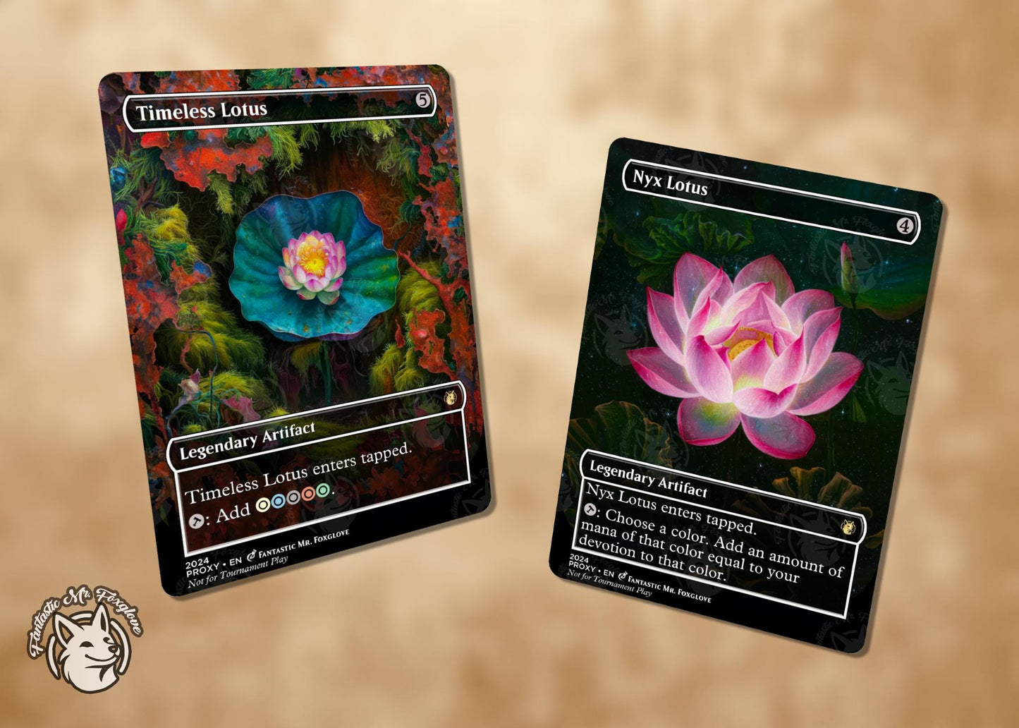 Lotus Pack | Proxy Cards for Cube, Vintage, & Legacy—Includes Black Lotus, Jeweled Lotus, Lotus Petal, Blacker Lotus, Gilded, Nyx, and more!