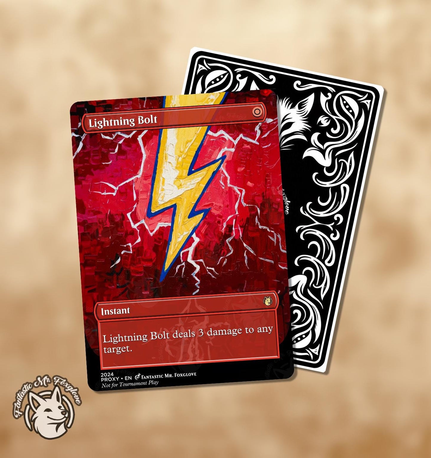 Lightning Bolt | Proxy Card — Choose Your Art!