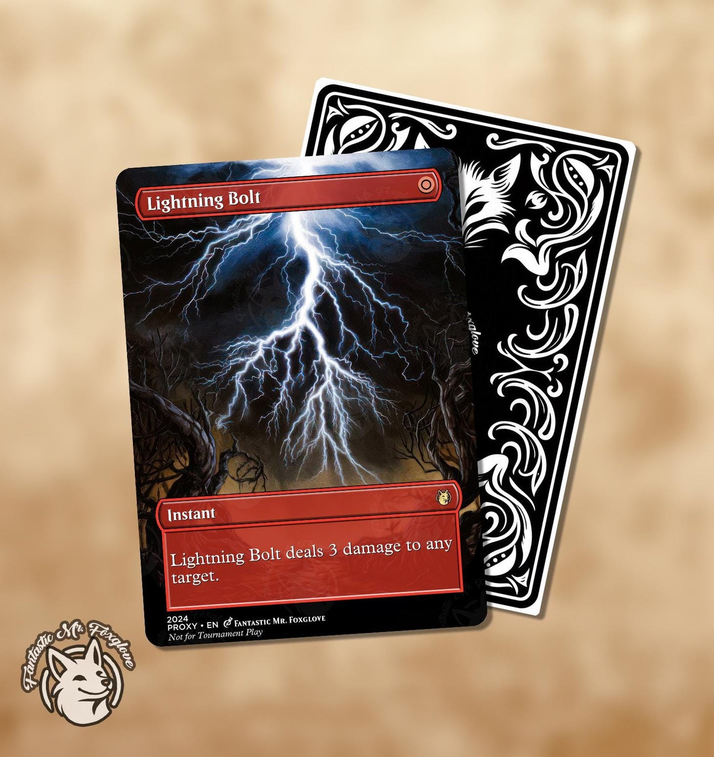 Lightning Bolt | Proxy Card — Choose Your Art!