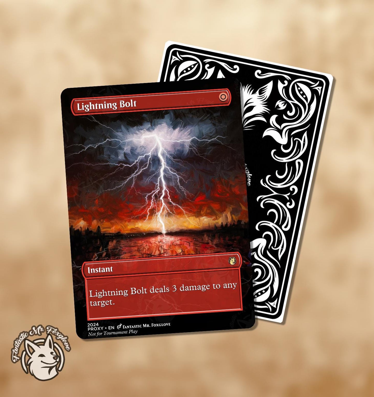 Lightning Bolt | Proxy Card — Choose Your Art!