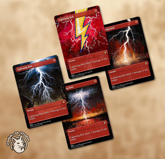 Lightning Bolt | Proxy Card — Choose Your Art!