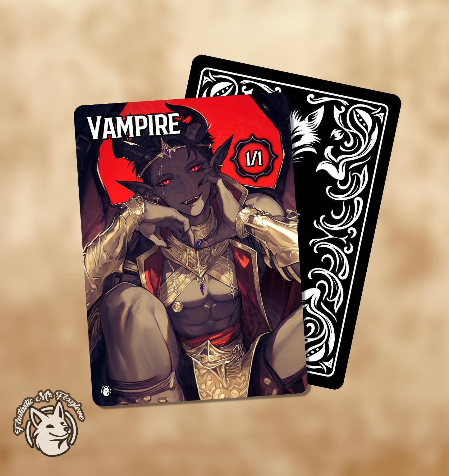 Vampire Token — Bold Modern Frame | Proxy Card (Choose Your Art and P/T!)