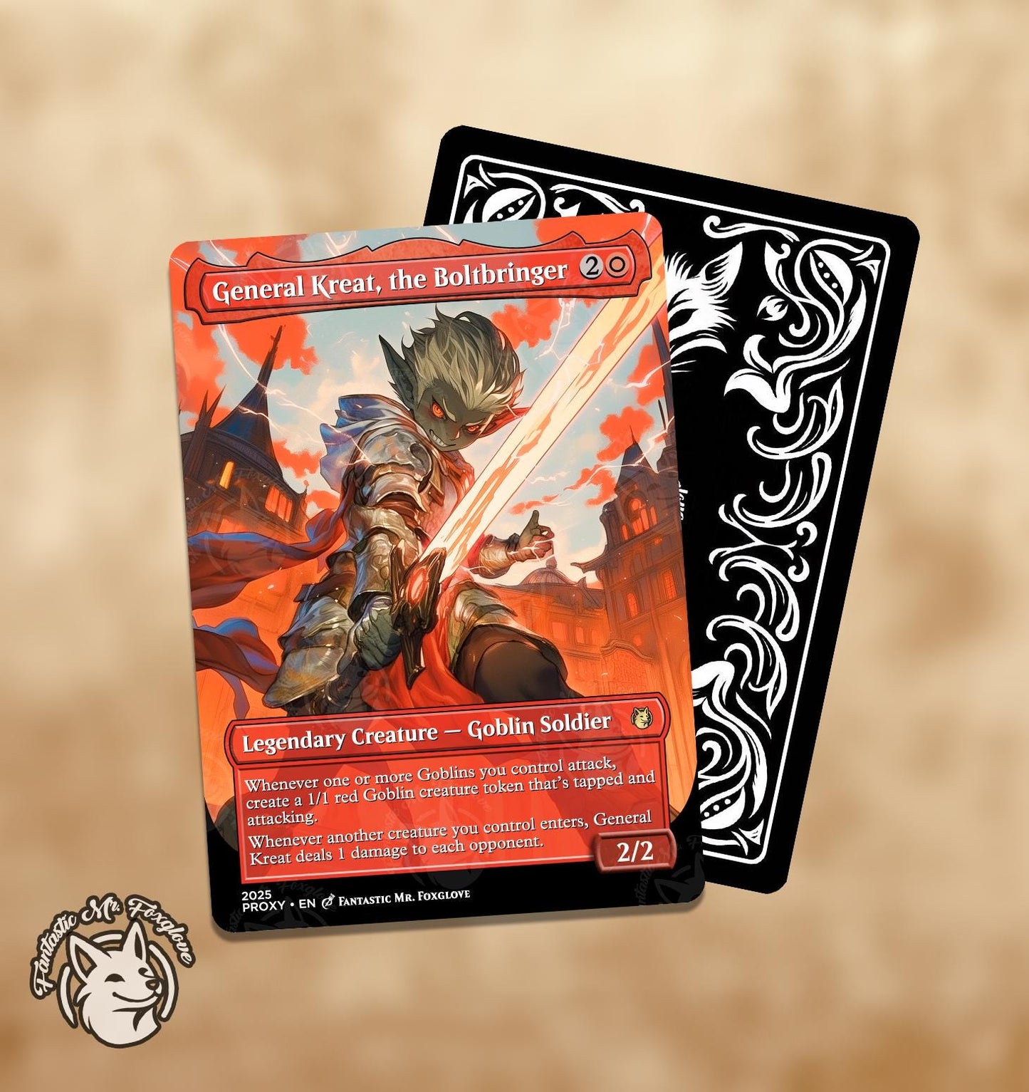 General Kreat, the Boltbringer | Proxy Card — Choose Your Art!