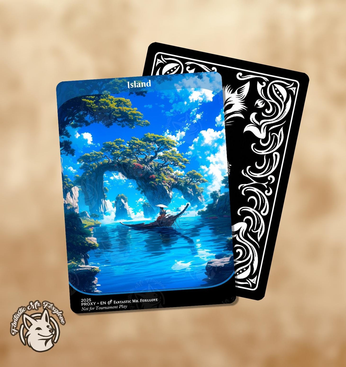 Island | Basic Land Proxy — Choose Your Card Frame!