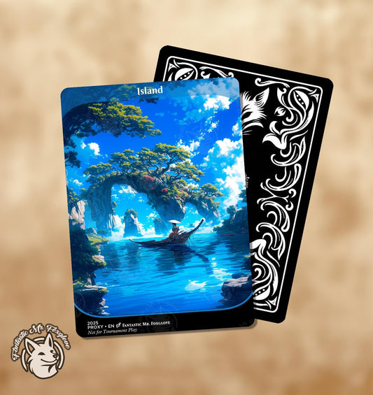 Island | Basic Land Proxy — Choose Your Card Frame!