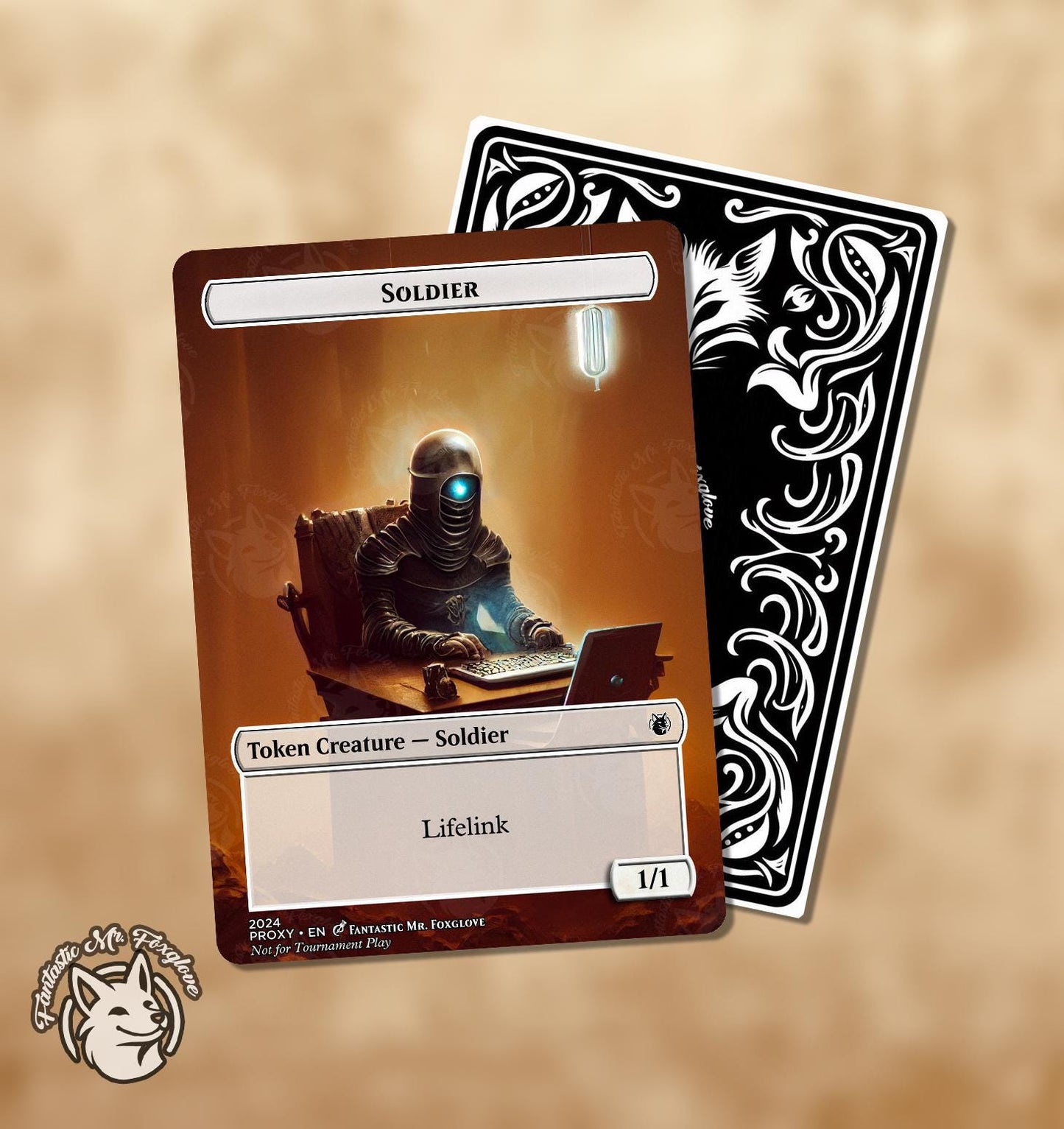Soldier Token | Proxy Card (Choose Your P/T!)