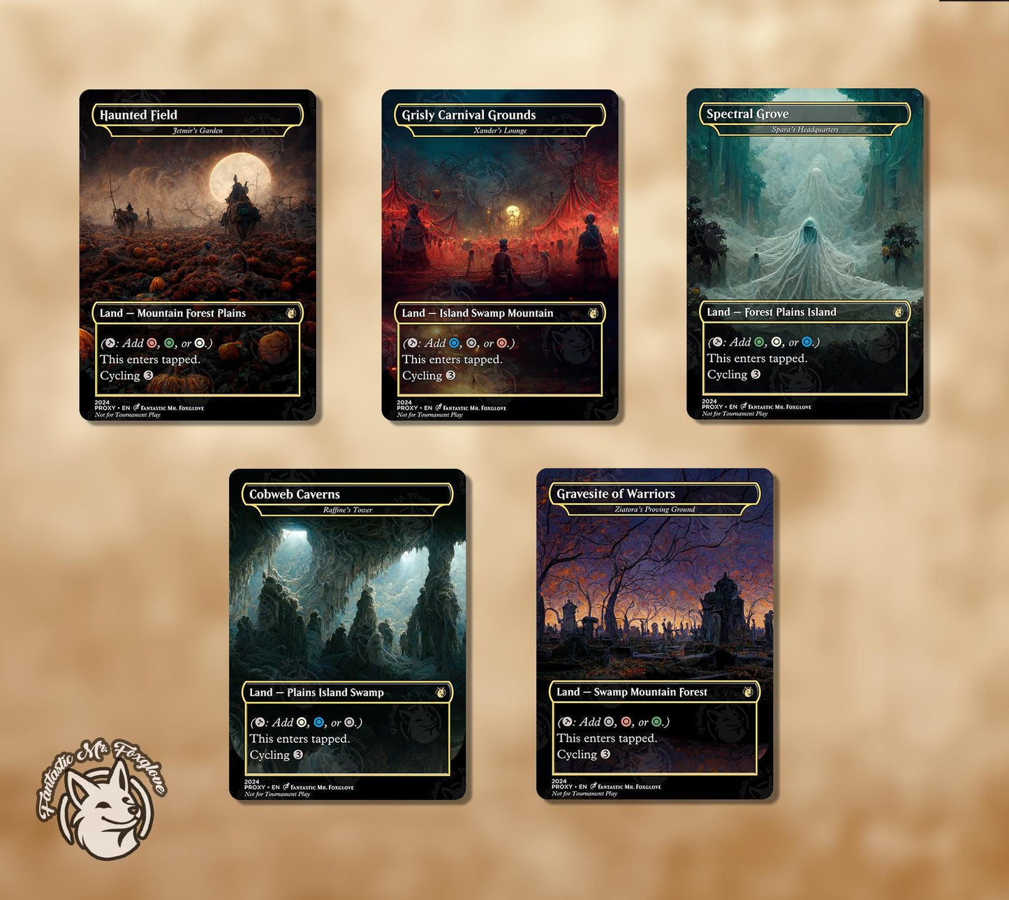 10 Tri Lands | Proxy Cards β Triomes