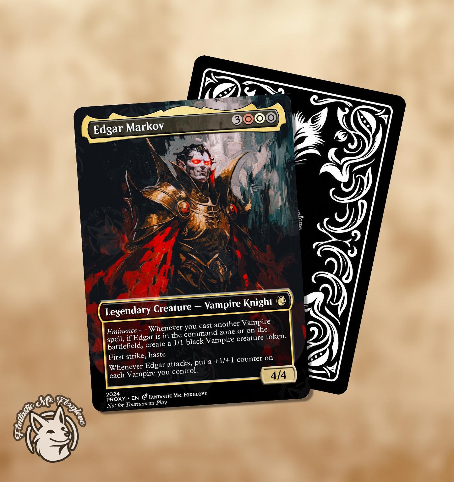 Edgar Markov + Vampire Tokens | Proxy Card (Choose Your Art!)