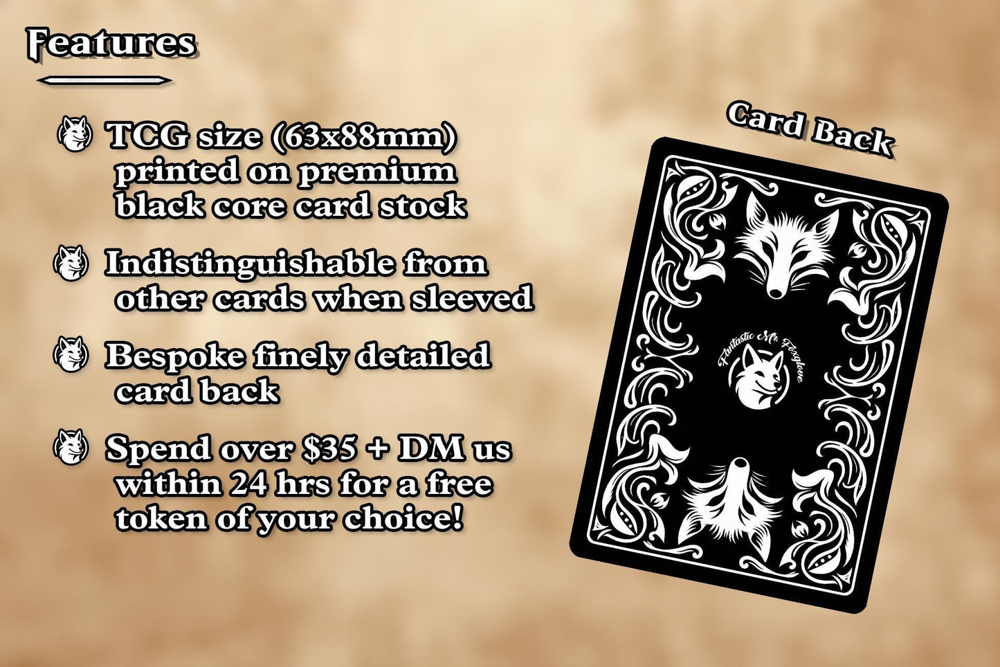 Mystery Pack | 10 Random Custom Art Proxy Cards and Tokens! (includes 1 FOIL card)