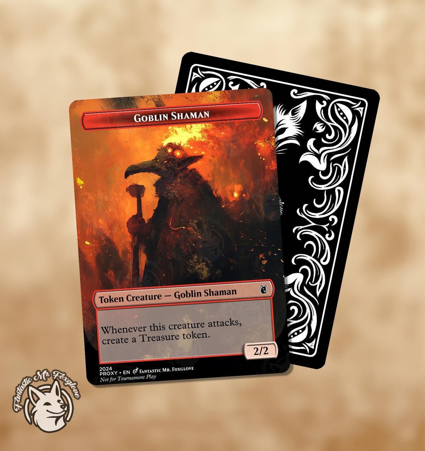 Goblin Shaman Token | Proxy Card — Choose Your Art!