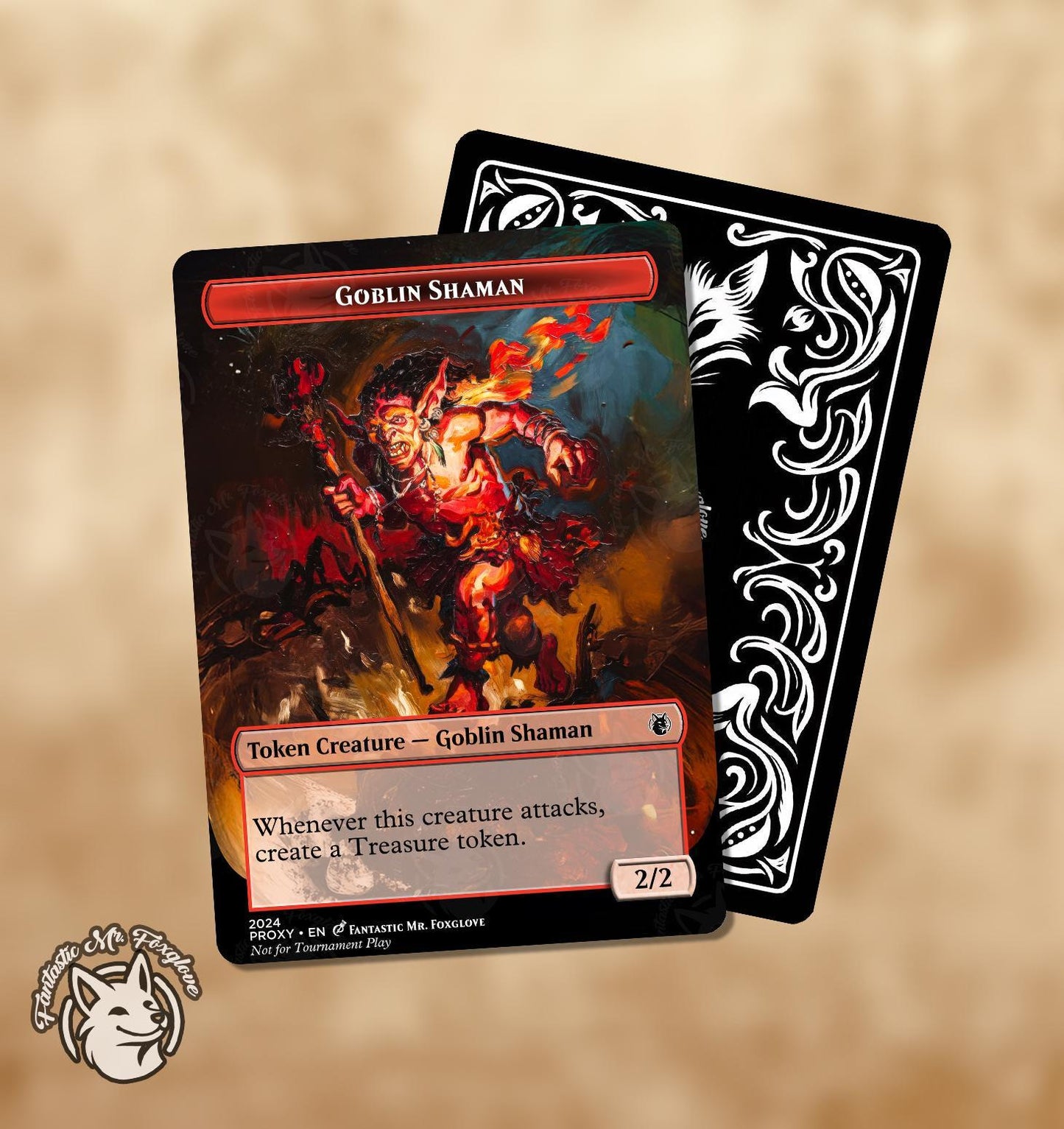 Goblin Shaman Token | Proxy Card — Choose Your Art!