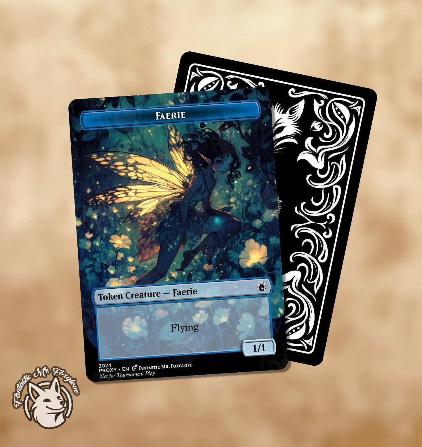 Faerie & Faerie Rogue Token | Custom Art Proxy Card