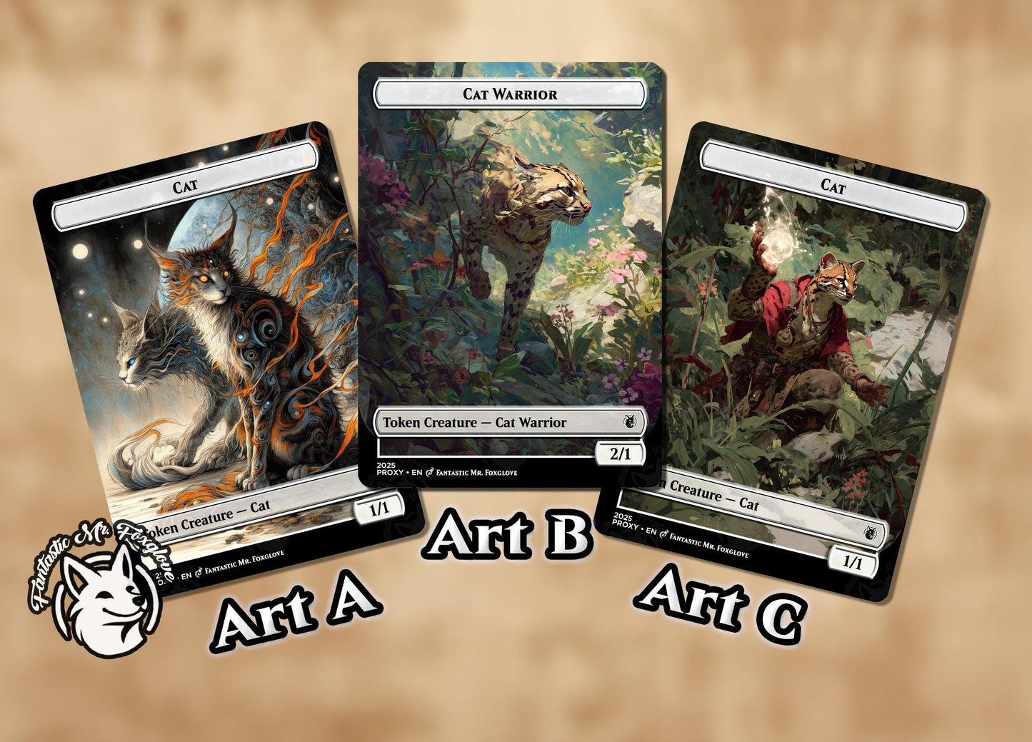 Cat Token | Proxy Card — Choose Your Art!