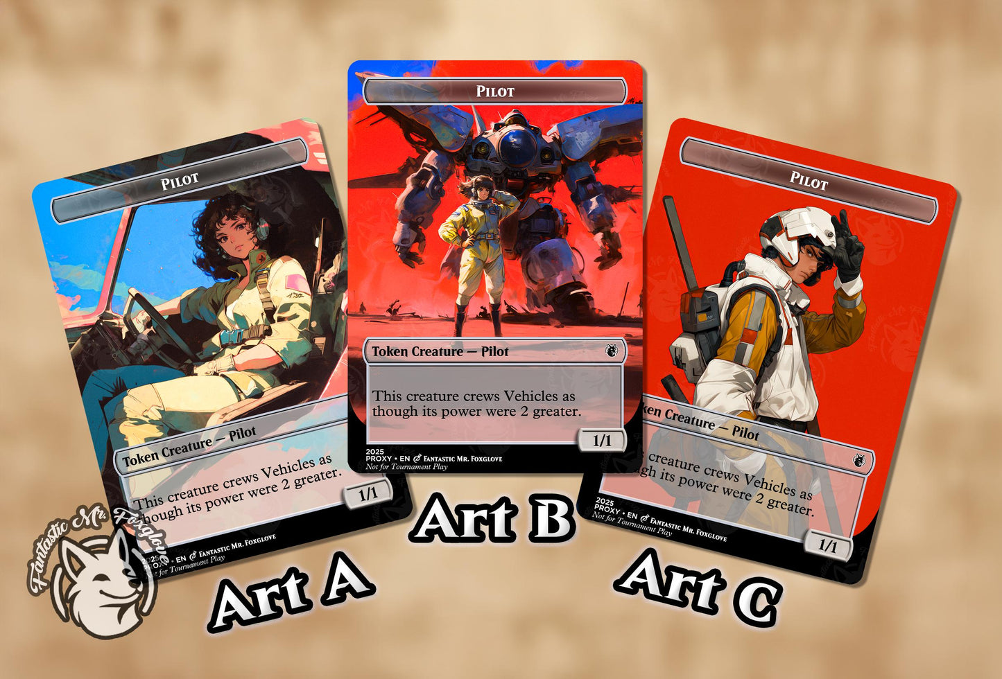 Pilot Token | Proxy Card — Choose Your Art!