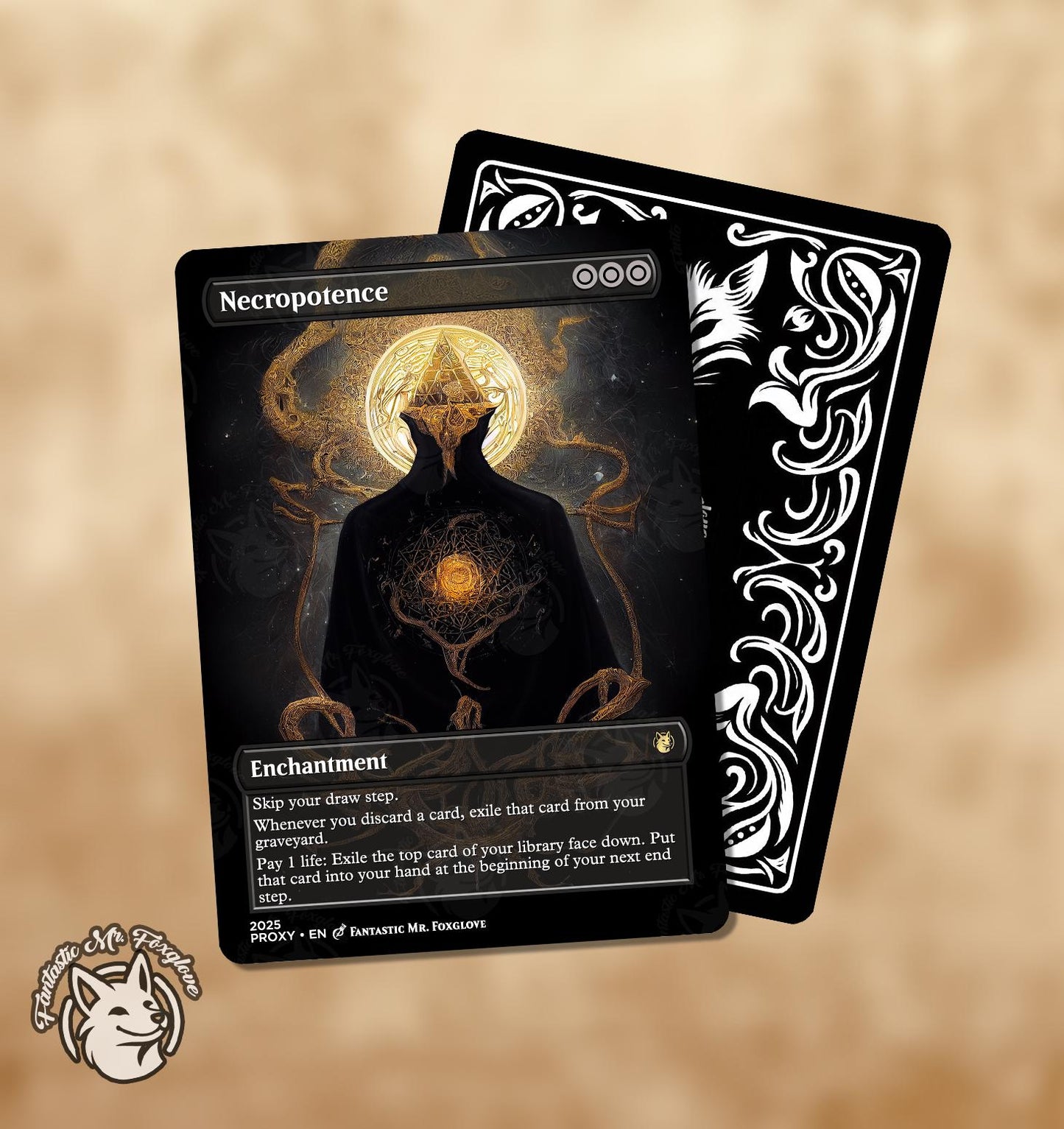 Necropotence | Proxy Card — Choose Your Card Frame!