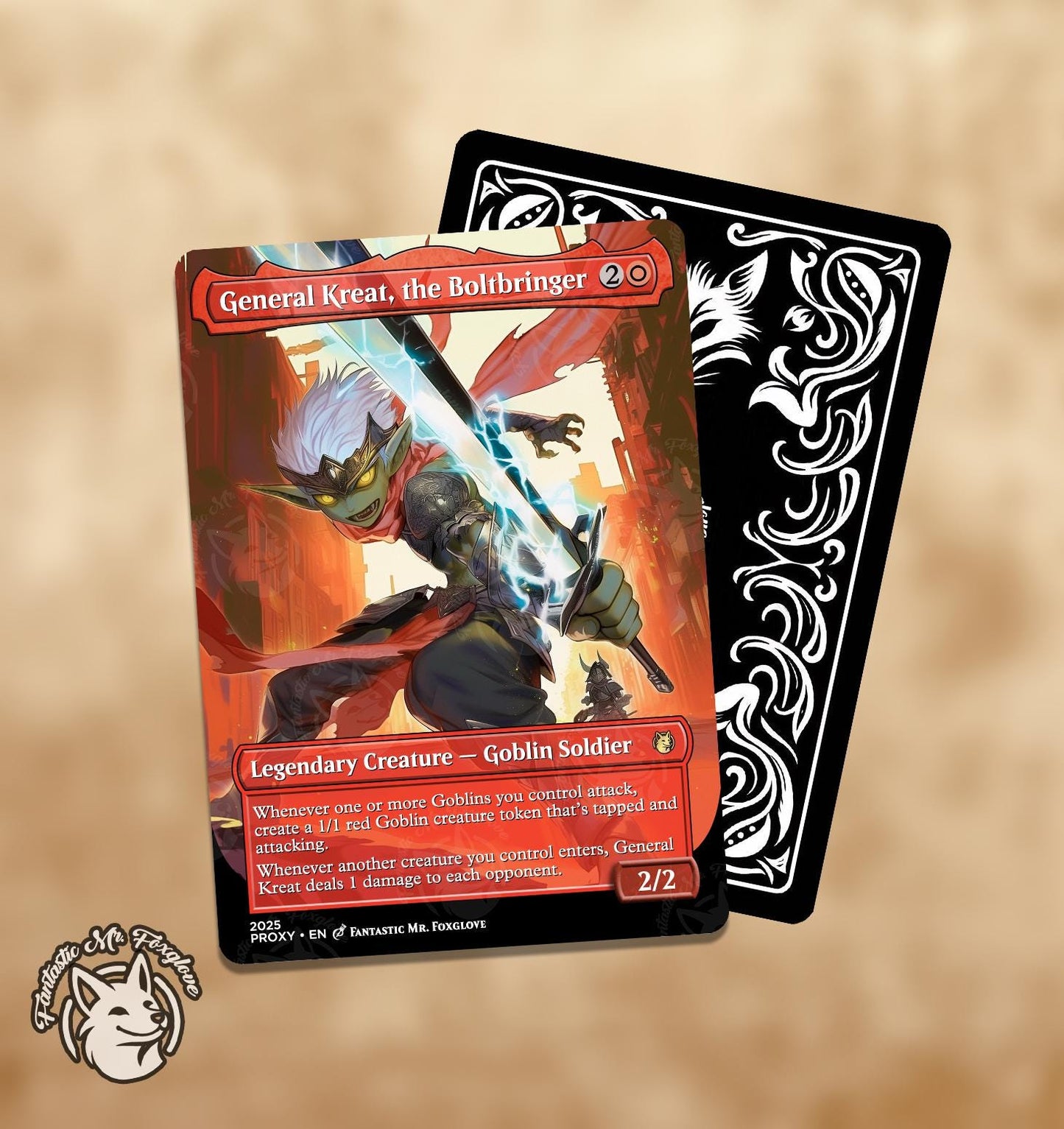 General Kreat, the Boltbringer | Proxy Card — Choose Your Art!