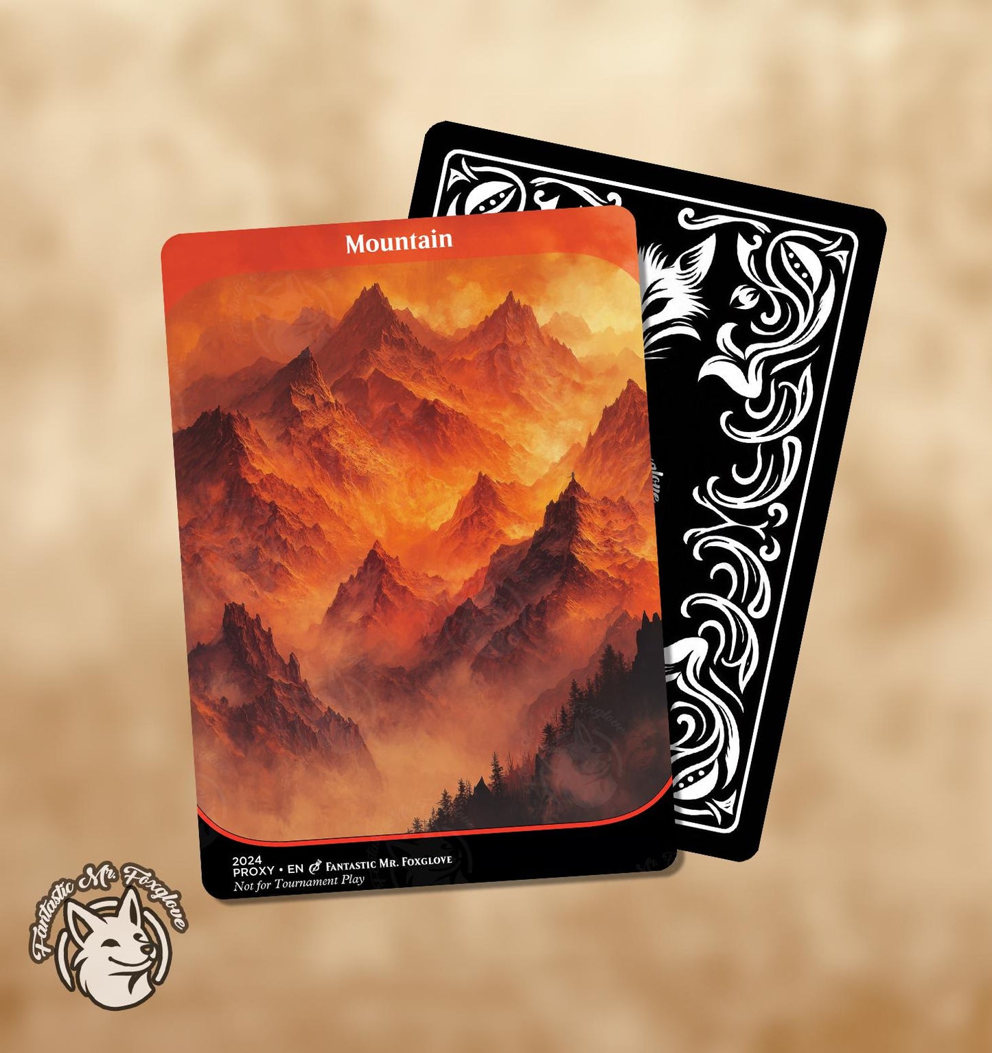Mountain | Basic Land Proxy — Choose Your Card Frame!