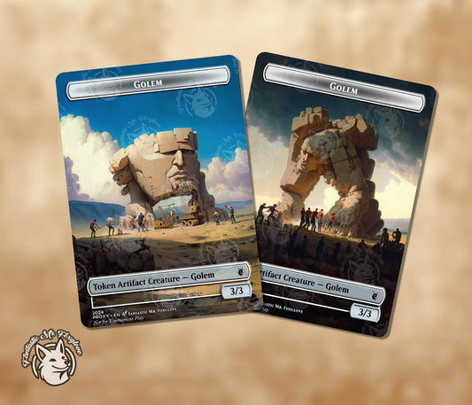 Golem Token | Proxy Card (Choose Your Art and P/T!) — Great for Blade Splicer,  Nexus of Becoming, General Ferrous Rokiric, etc