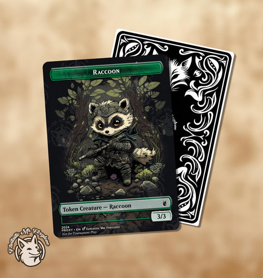 Raccoon Token | Custom Art Proxy Card