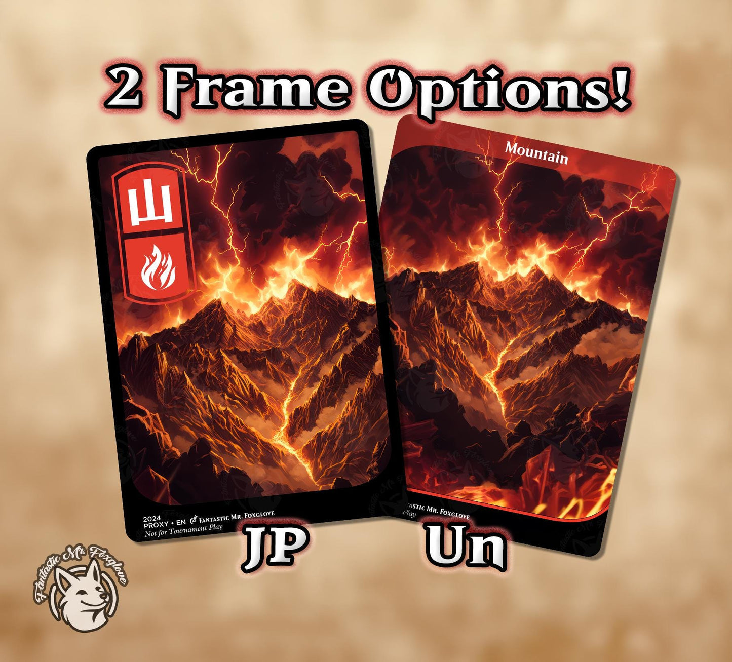 Mountain | Proxy Cards — Basic Mountains — 20 Art Options!