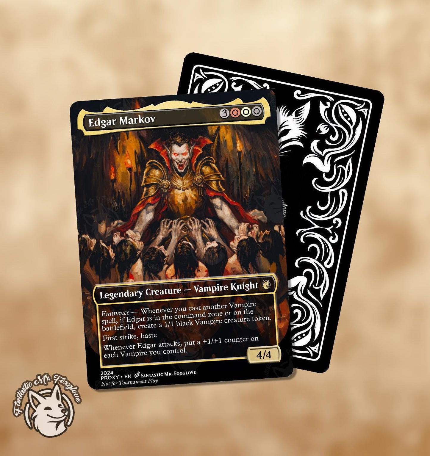 Edgar Markov + Vampire Tokens | Proxy Card (Choose Your Art!)