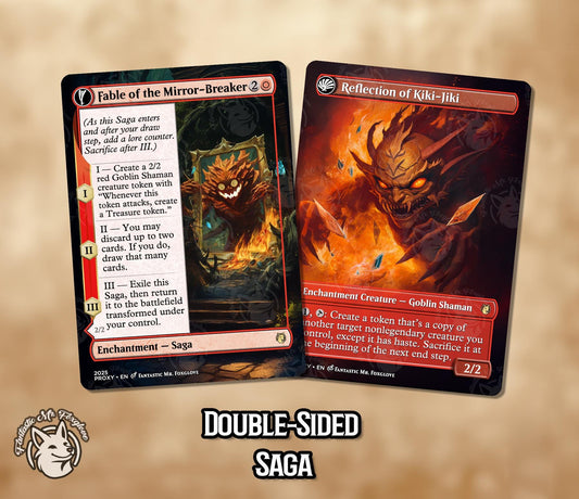 Fable of the Mirror-breaker // Reflection of Kiki-Jiki | Double-faced Proxy Card