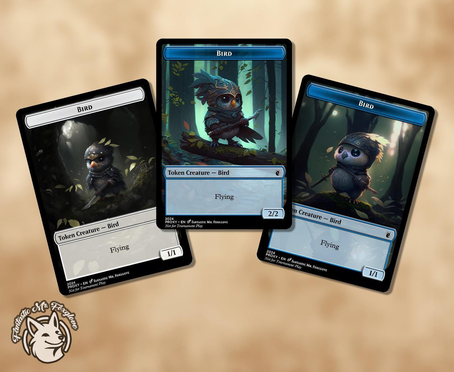 Bird Token | Custom Art Proxy Card — Great for Swan Song or Bird Tribal Decks!