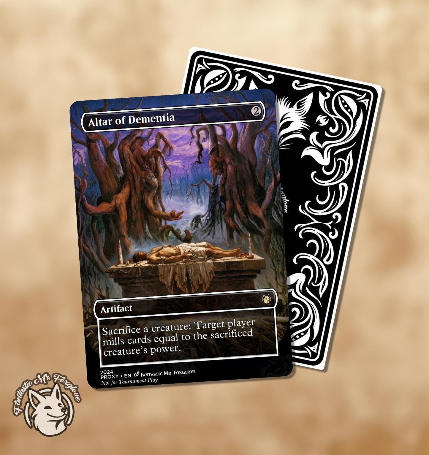 3 Combo Altars | Proxy Cards — Ashnod's Altar, Phyrexian Altar & Altar of Dementia