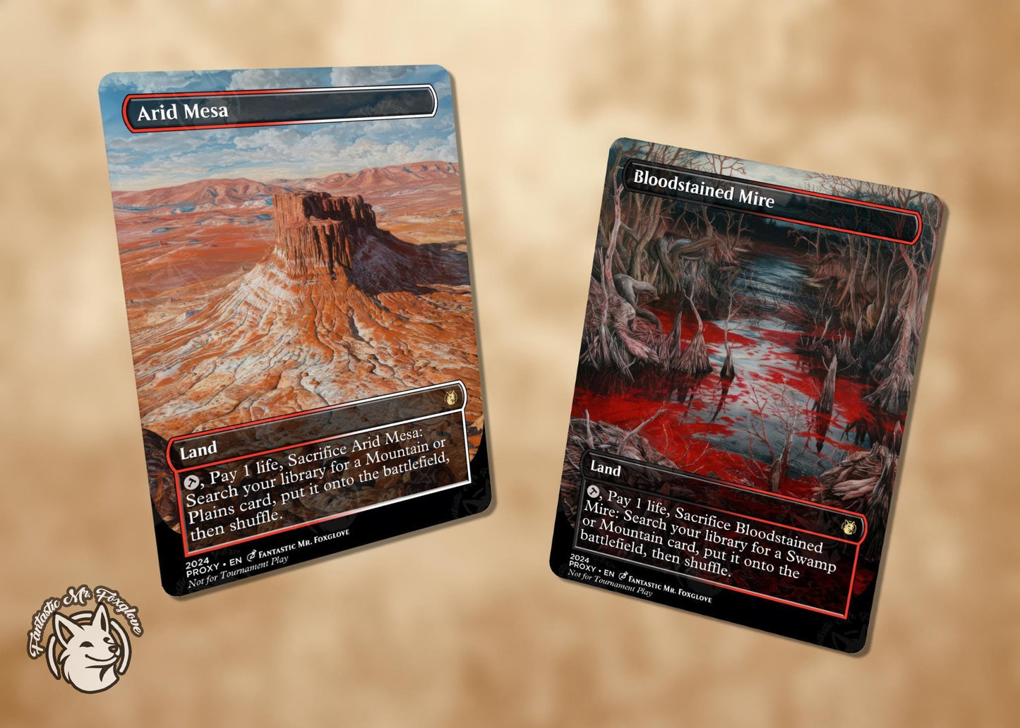 10 Fetch Lands | Proxy Cards