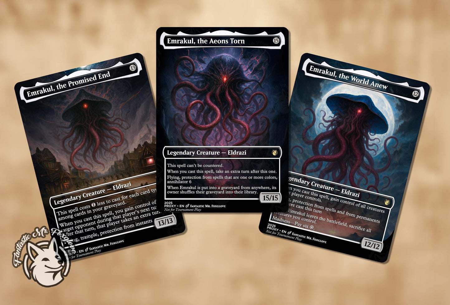 3 Emrakuls Bundle | Proxy Cards — Emrakul the Aeons Torn, the Promised End, the World Anew