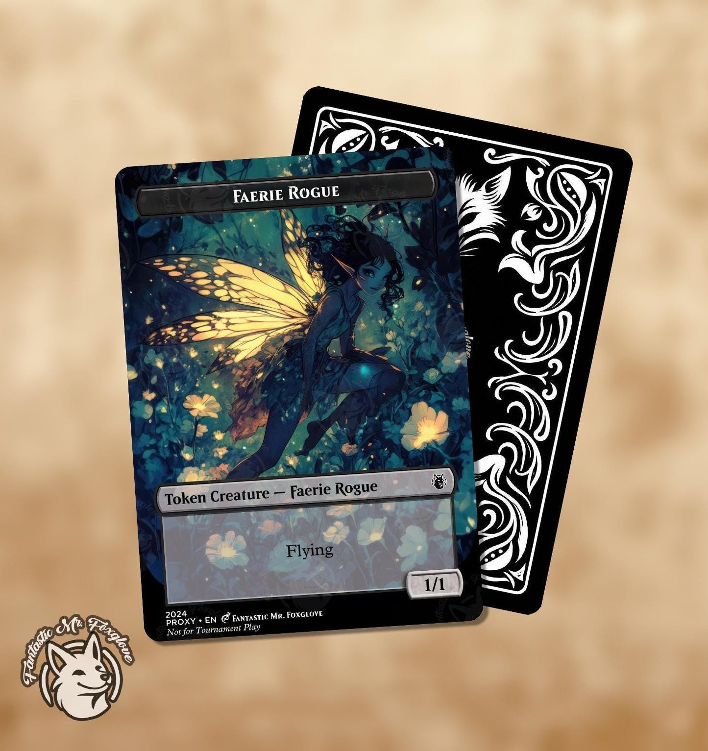 Faerie & Faerie Rogue Token | Custom Art Proxy Card