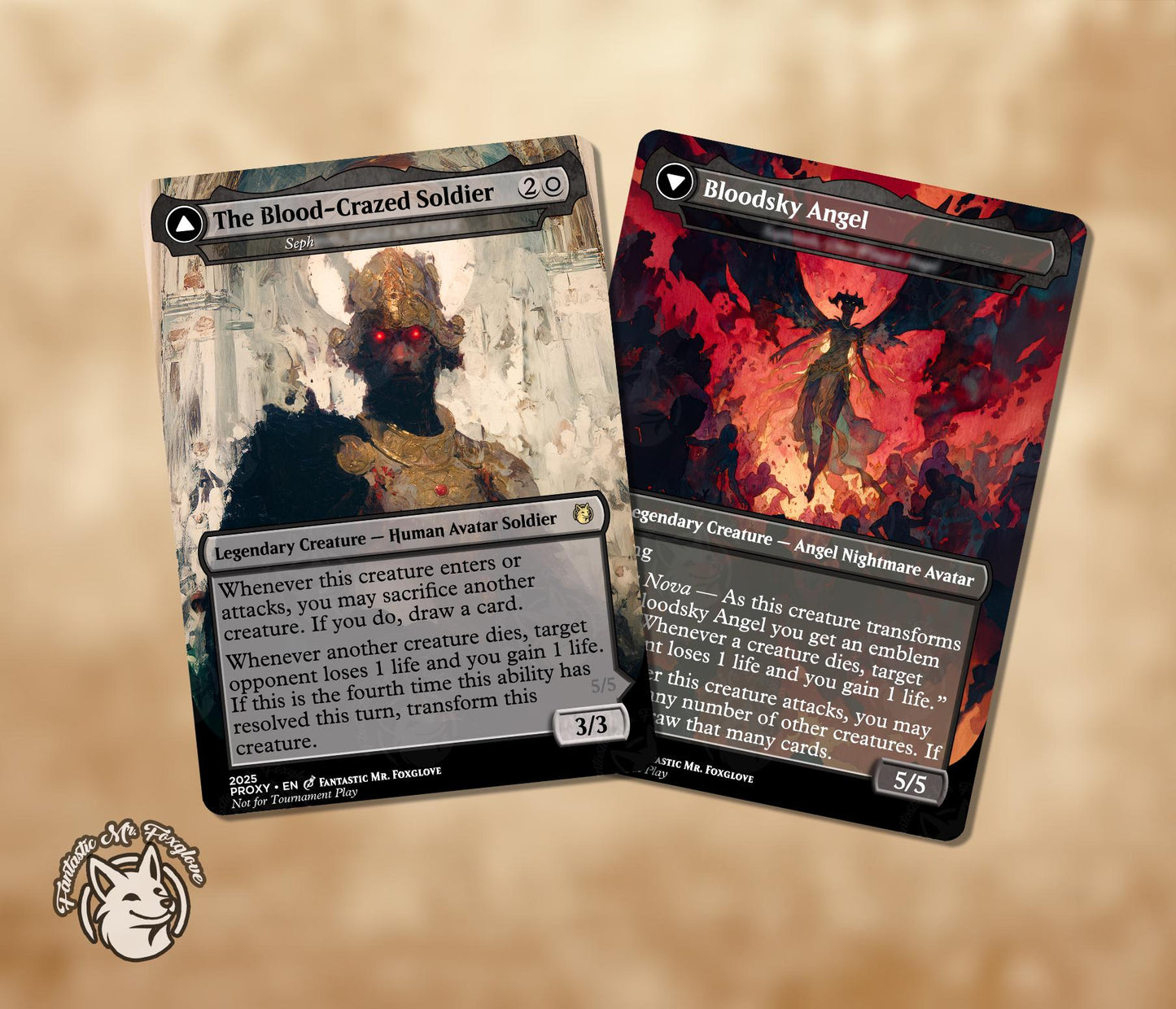 Sephirot, Fabled Soldier | Proxy Card — Custom In-Universe Nickname Version + Choose Your Art!