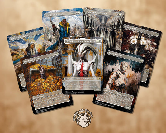 7+ White Staples | Proxy Cards—Smothering Tithe, Anointed Procession, Esper Sentinel, Elesh Norn, Teferi's Protection, Enlightened Tutor etc