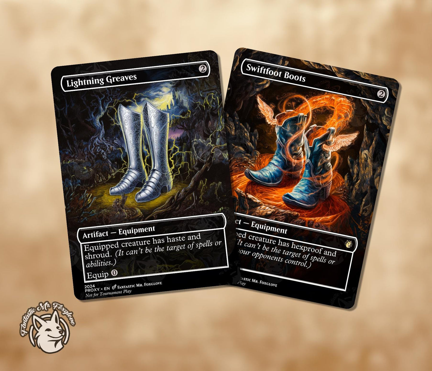 Lightning Greaves & Swiftftoot Boots | Proxy Cards