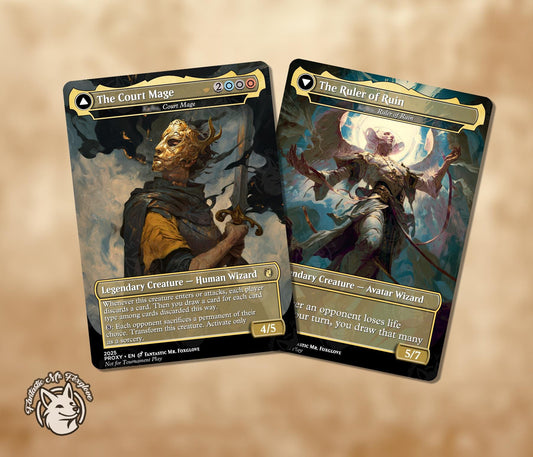 Kefka, Court Mage // Ruler of Ruin | Proxy Card