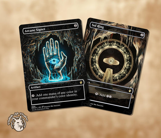 Sol Ring & Arcane Signet  | Proxy Cards