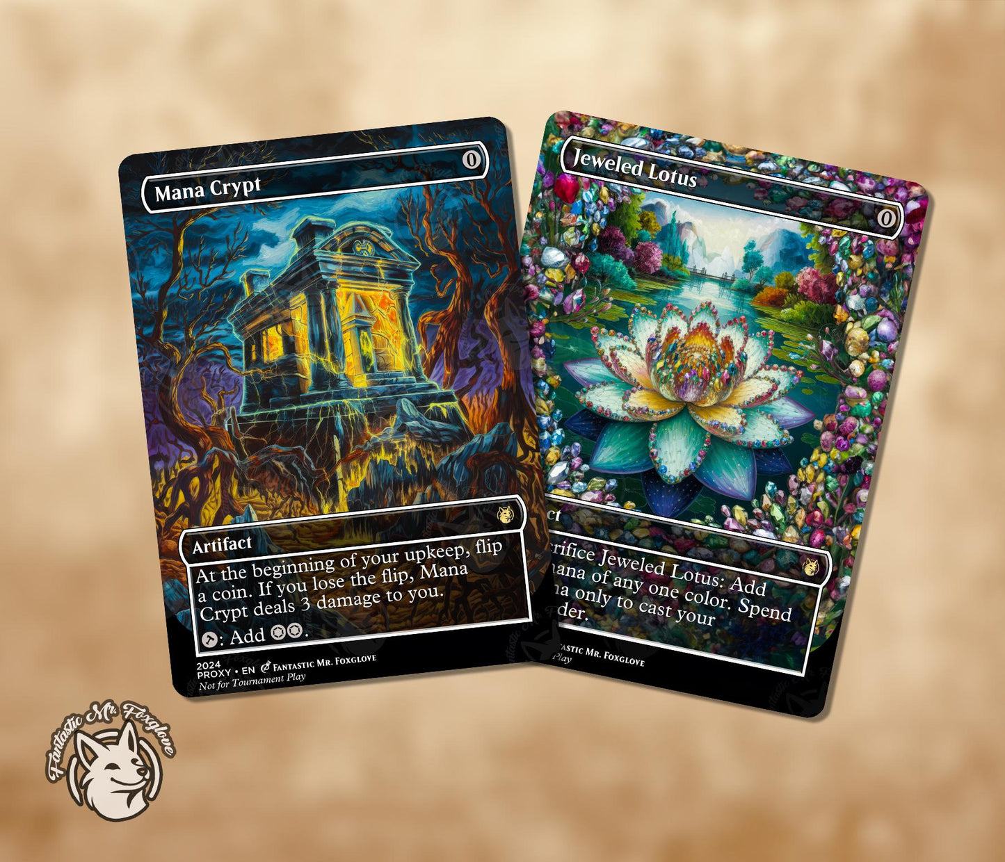 Mana Crypt & Jeweled Lotus | Proxy Cards