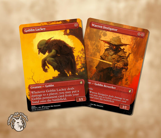 Goblin Lackey & Warren Instigator | Proxy Cards