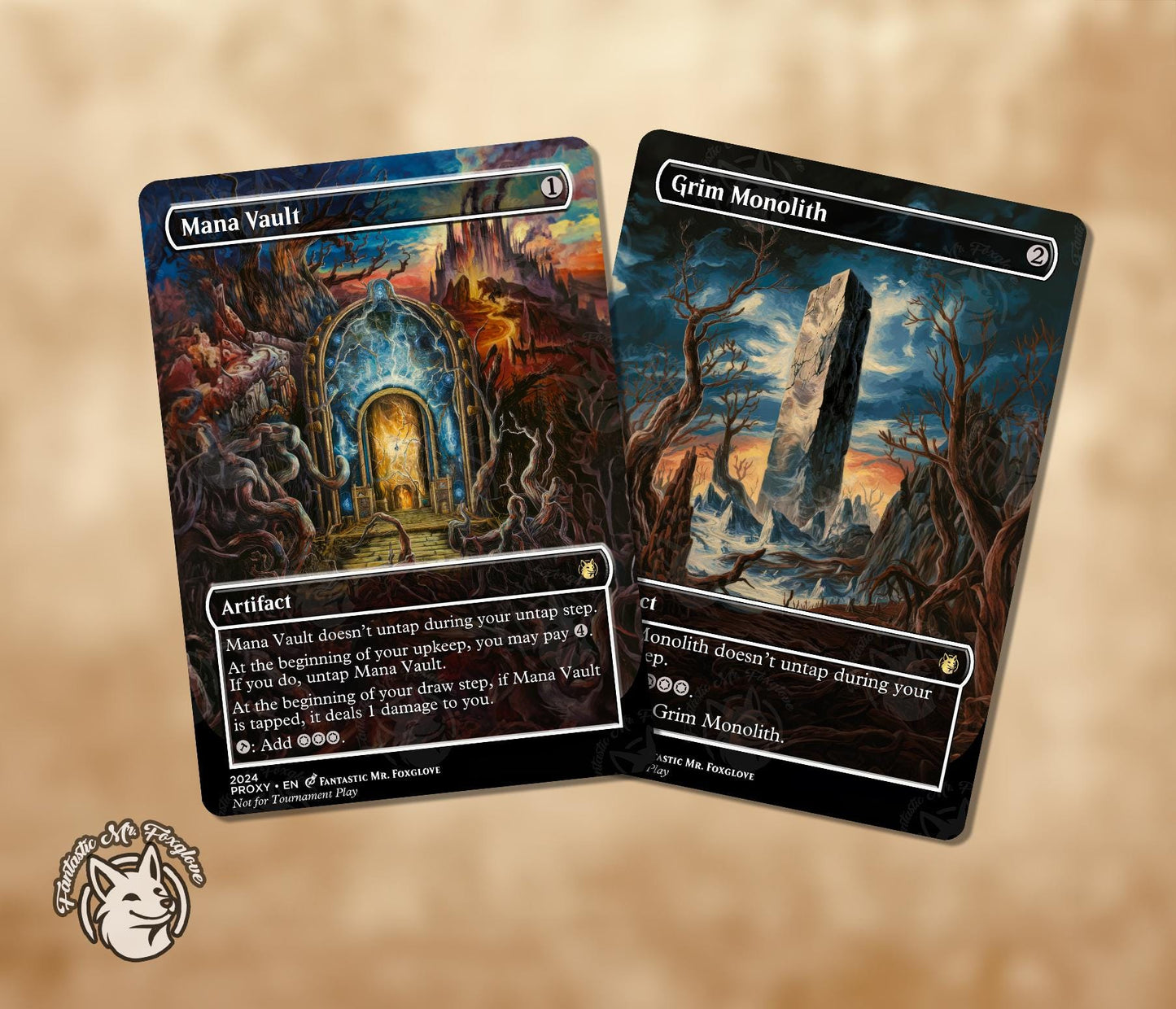 Mana Vault & Grim Monolith | Proxy Cards