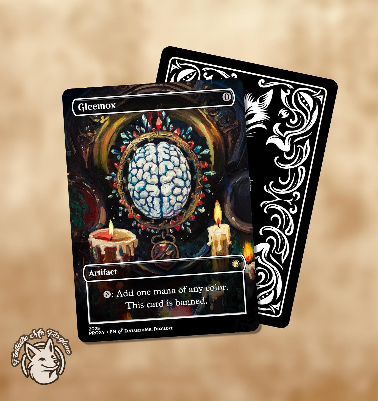 3 Un Mana Rocks | Proxy Cards — Blacker Lotus, Gleemox, Mox Lotus