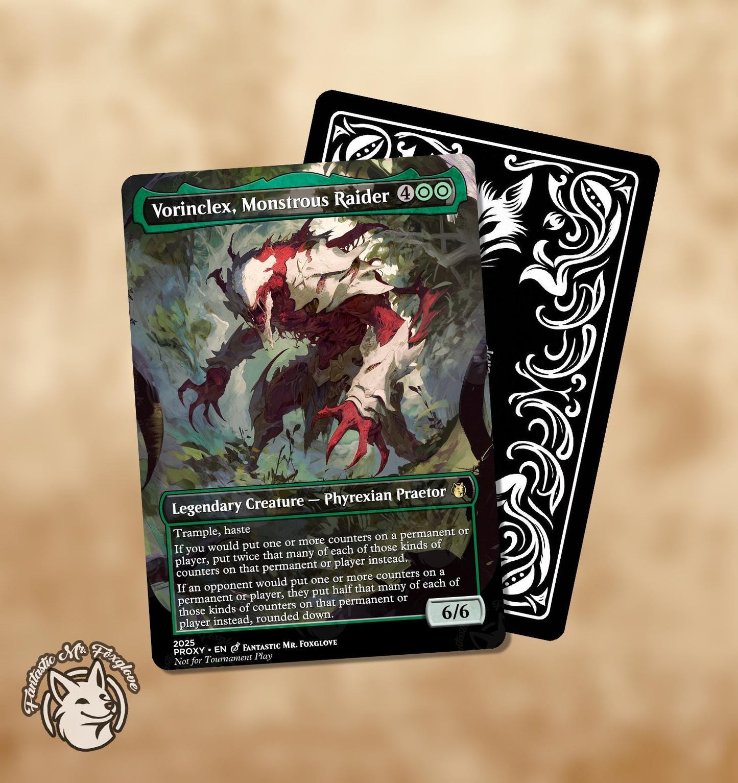 Vorinclex, Monstrous Raider and Voice of Hunger | Proxy Cards