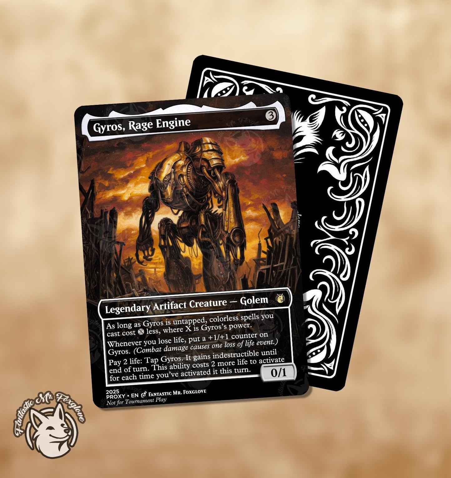 3 Custom Artifacts | CUSTOM-Designed Proxy Cards Perfect For Cube — Designed by Us, **NOT Legal in Any Official Format**