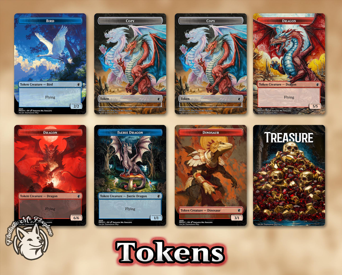 The Ur-Dragon EDH Deck | 100 Proxy Cards + 8 Tokens! (Optimized, Bracket 4)